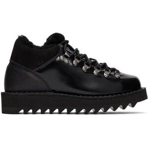 Diemme Capri Black Patent Leather Boot Size 36 6 Black New